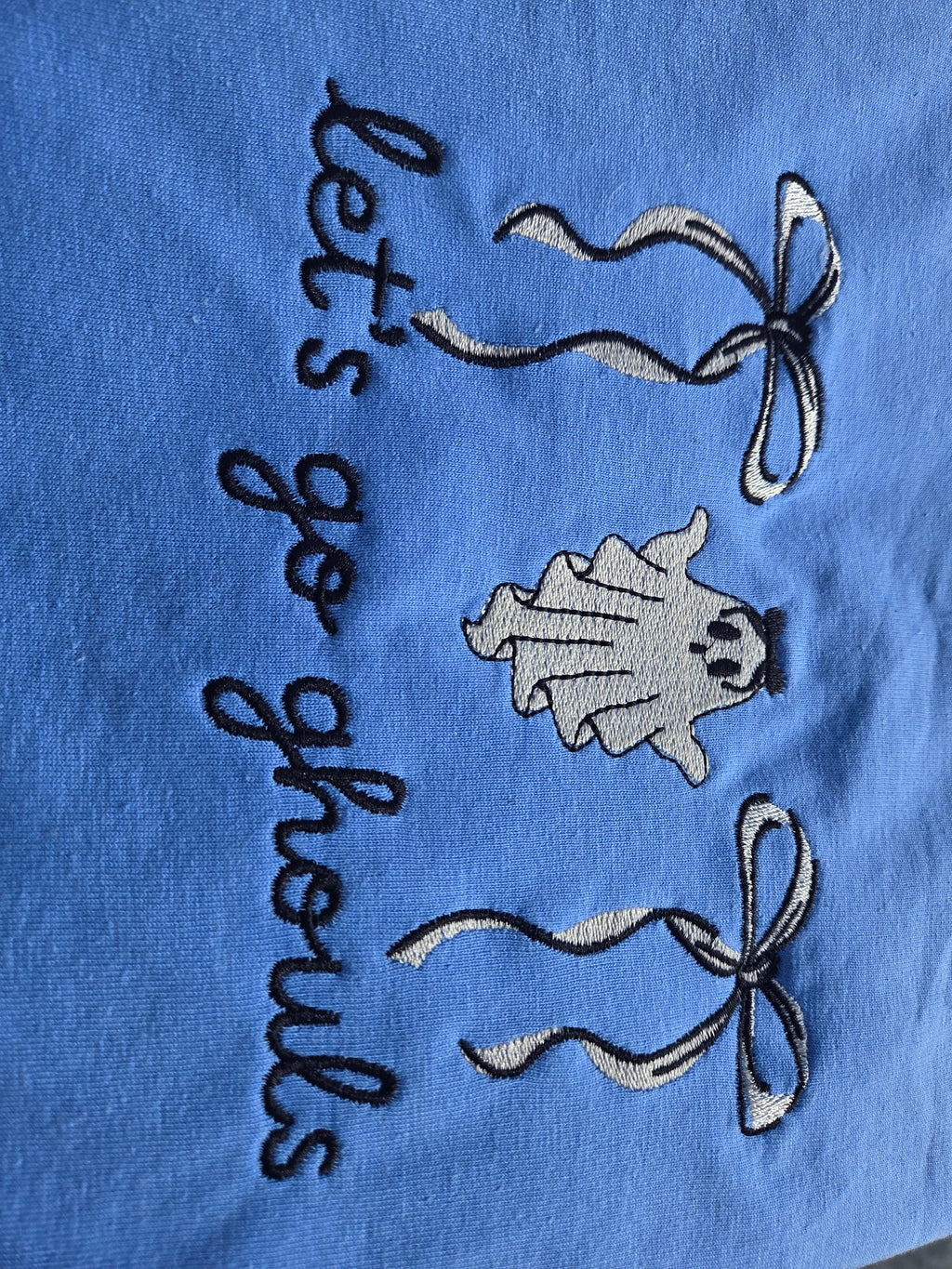 Let’s Go Ghouls Embroidered T-Shirt Gildan