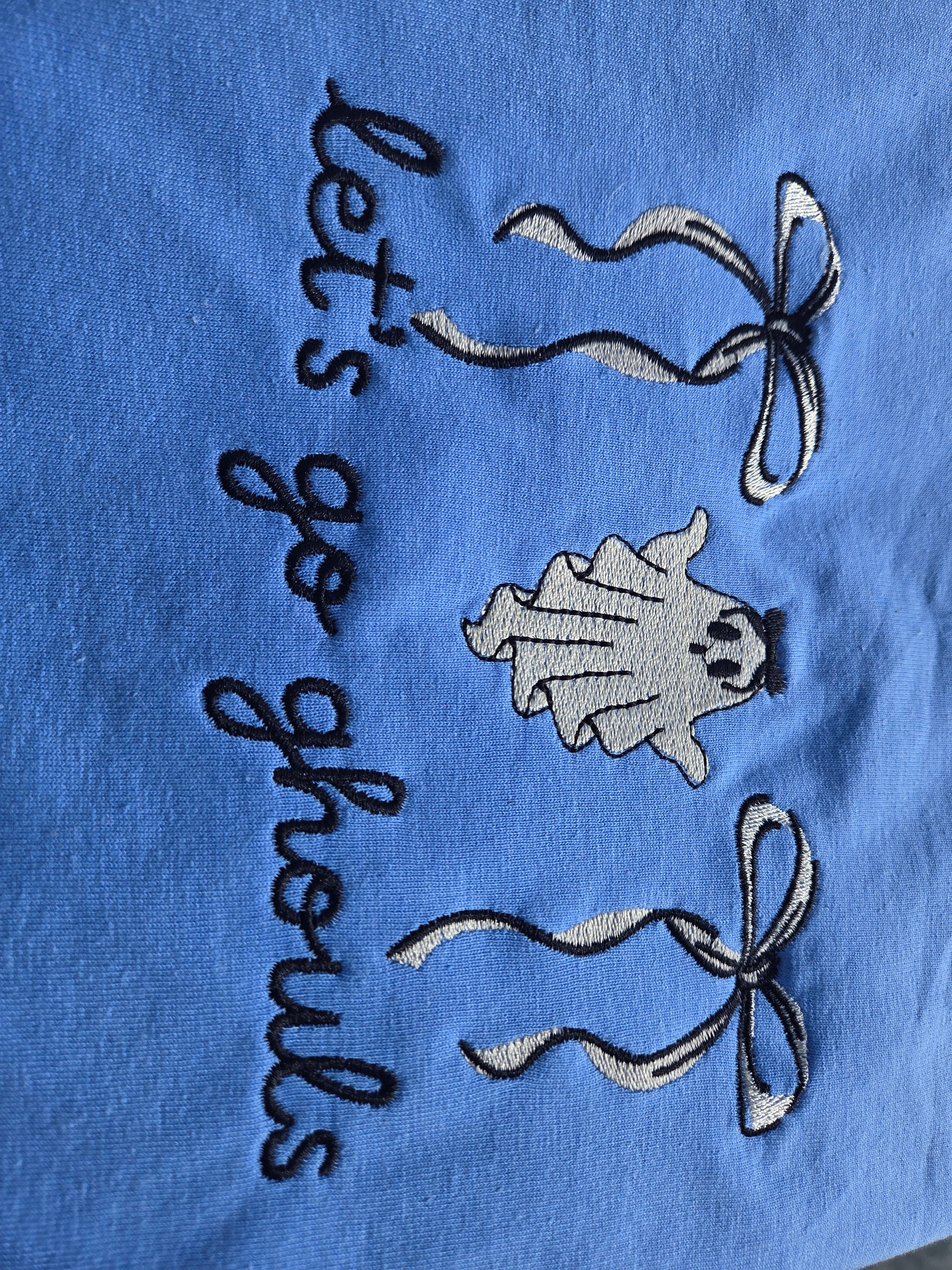 Let’s Go Ghouls Embroidered T-Shirt Gildan