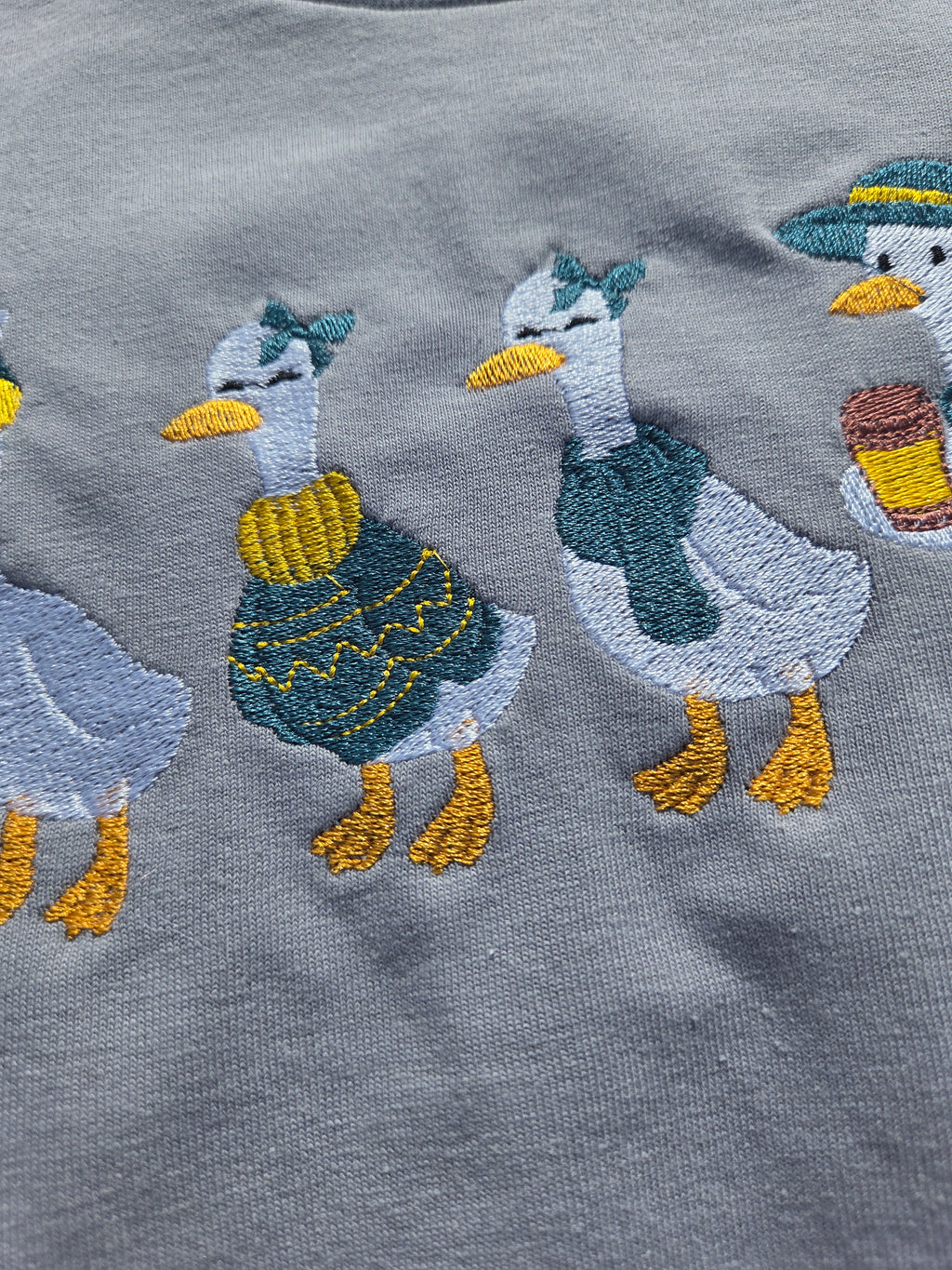 Cozy Goose Crew Embroidered T-Shirt Gildan Shirt