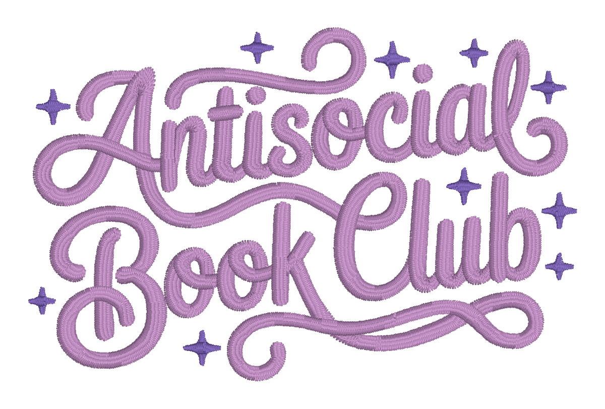 Antisocial Book Club Embroidered Shirt | Funny Reader Gildan Tee | Custom Shirt Color