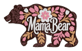 Mama Bear Floral Embroidered Shirt | Bear Mom Gildan Tee | Custom Shirt Color