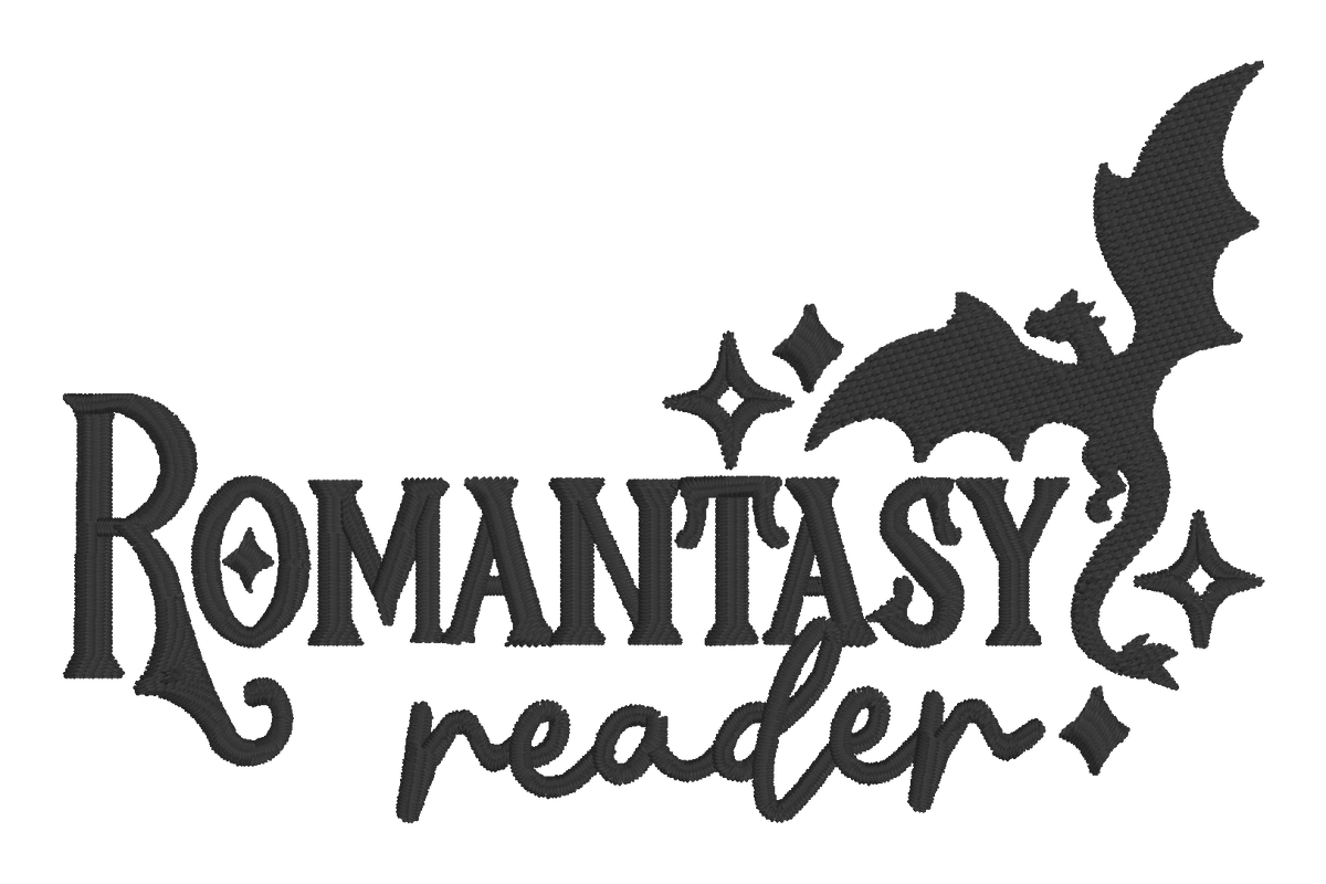 Romantasy Reader Dragon Embroidered Shirt | Fantasy Book Lover Gildan Tee | Custom Shirt Color