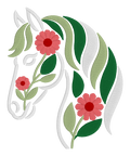 Floral Horse Embroidered Shirt | Western Horse Lover Gildan Tee | Custom Shirt Color