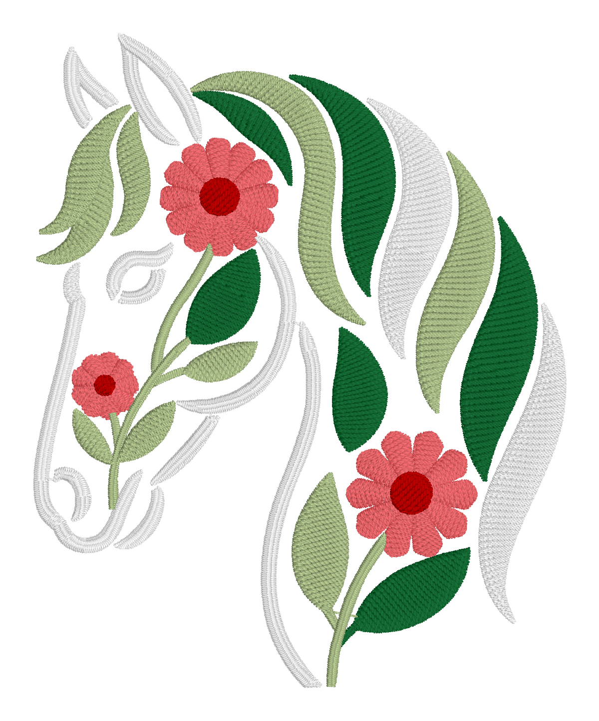 Floral Horse Embroidered Shirt | Western Horse Lover Gildan Tee | Custom Shirt Color