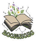 Bookholic Embroidered Shirt | Floral Open Book Reader Gildan Tee | Custom Shirt Color