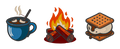 Campfire S’mores Embroidered Shirt | Hot Cocoa Camping Gildan Tee | Custom Shirt Color